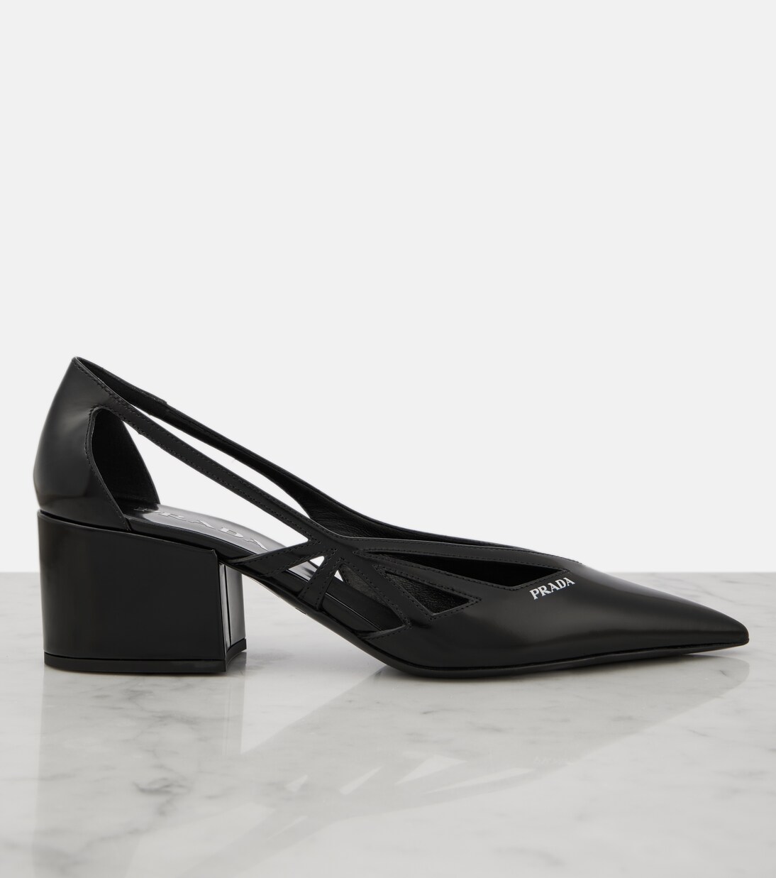Pumps 55 aus Leder | Prada