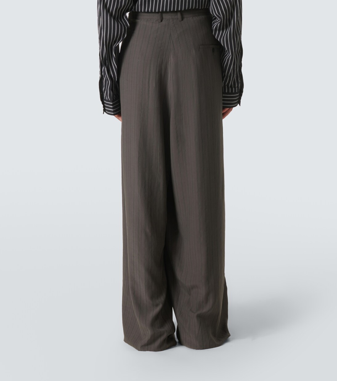 Pinstripe wide-leg pants | Balenciaga