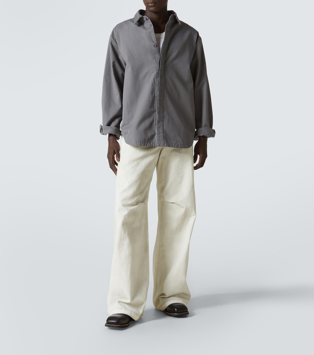 Mid-Rise Wide-Leg Jeans Dem | Entire Studios