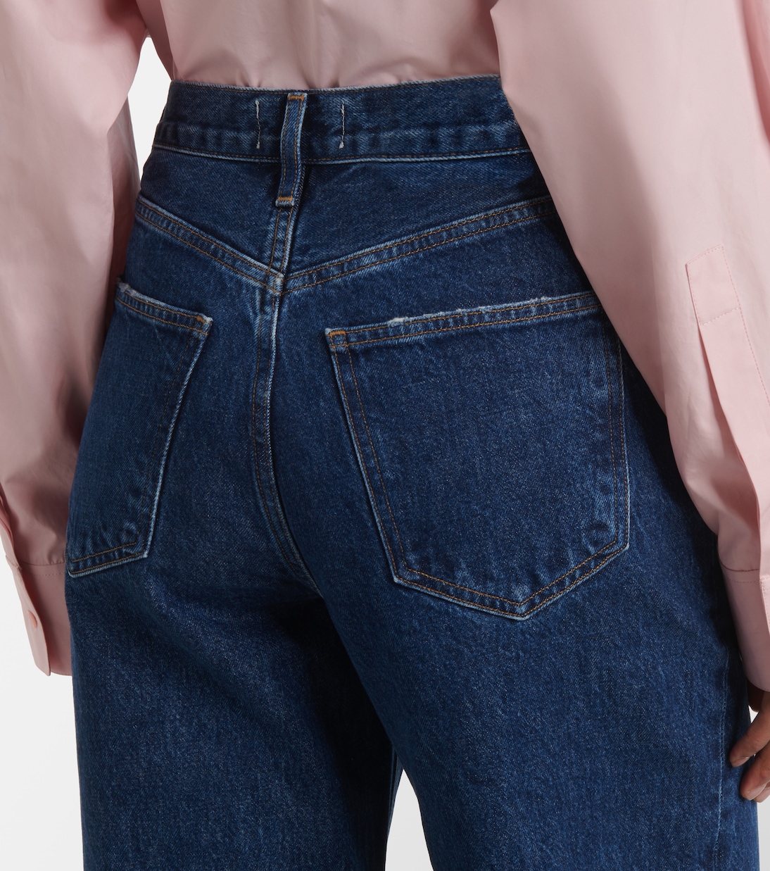 High-Rise Wide-Leg Jeans Dame Jean No Cuff | Agolde