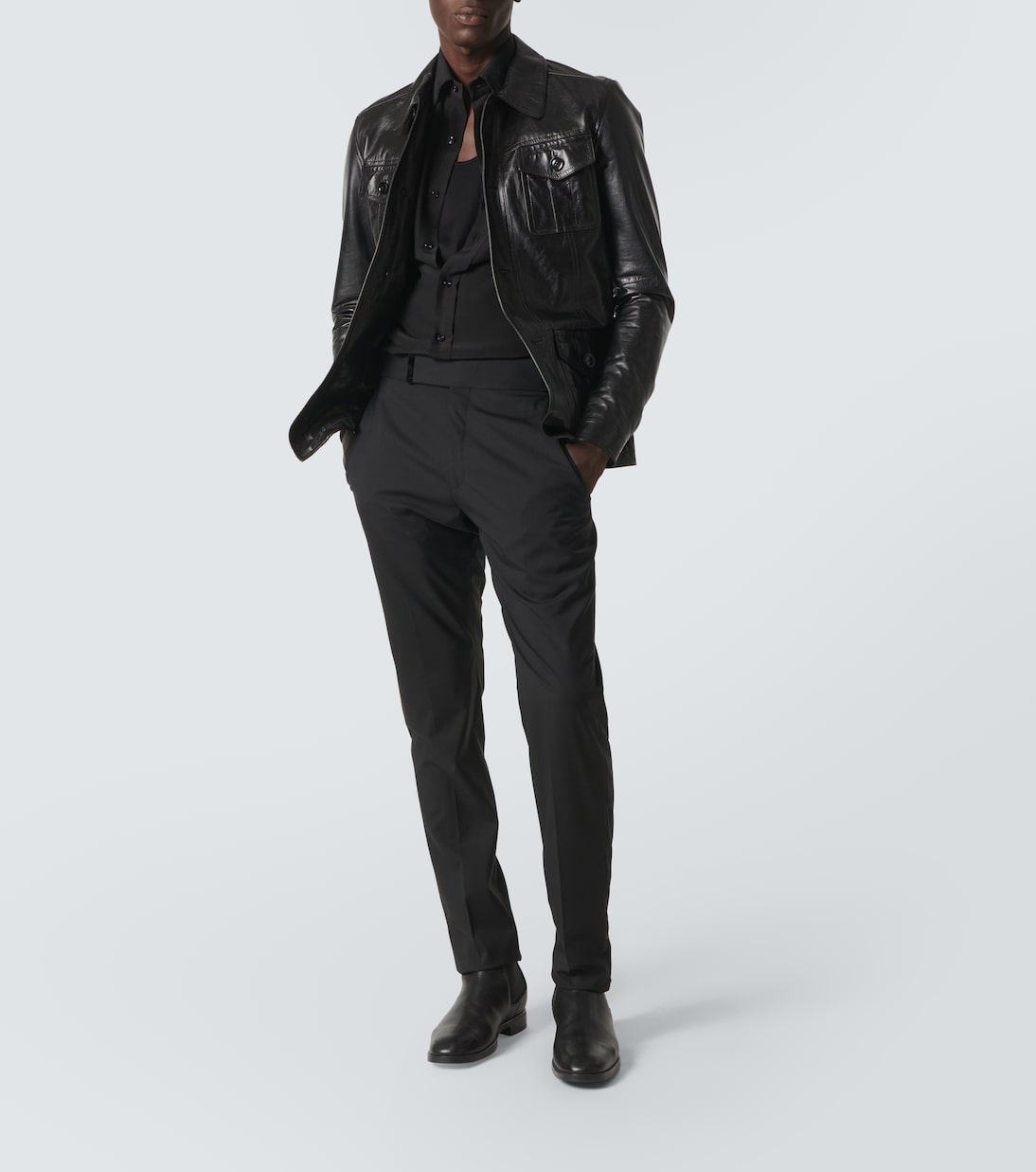 Hemdjacke aus Leder | Tom Ford