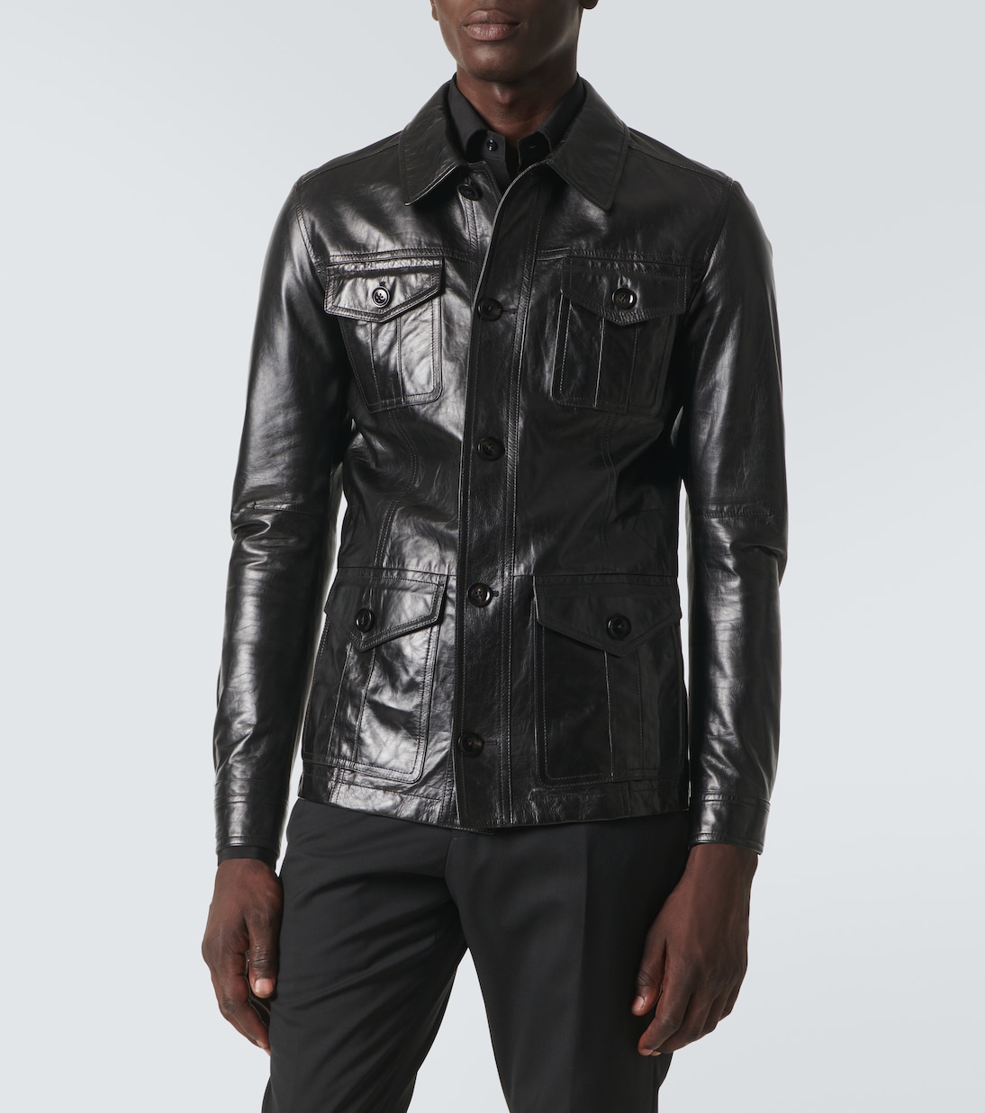 Hemdjacke aus Leder | Tom Ford