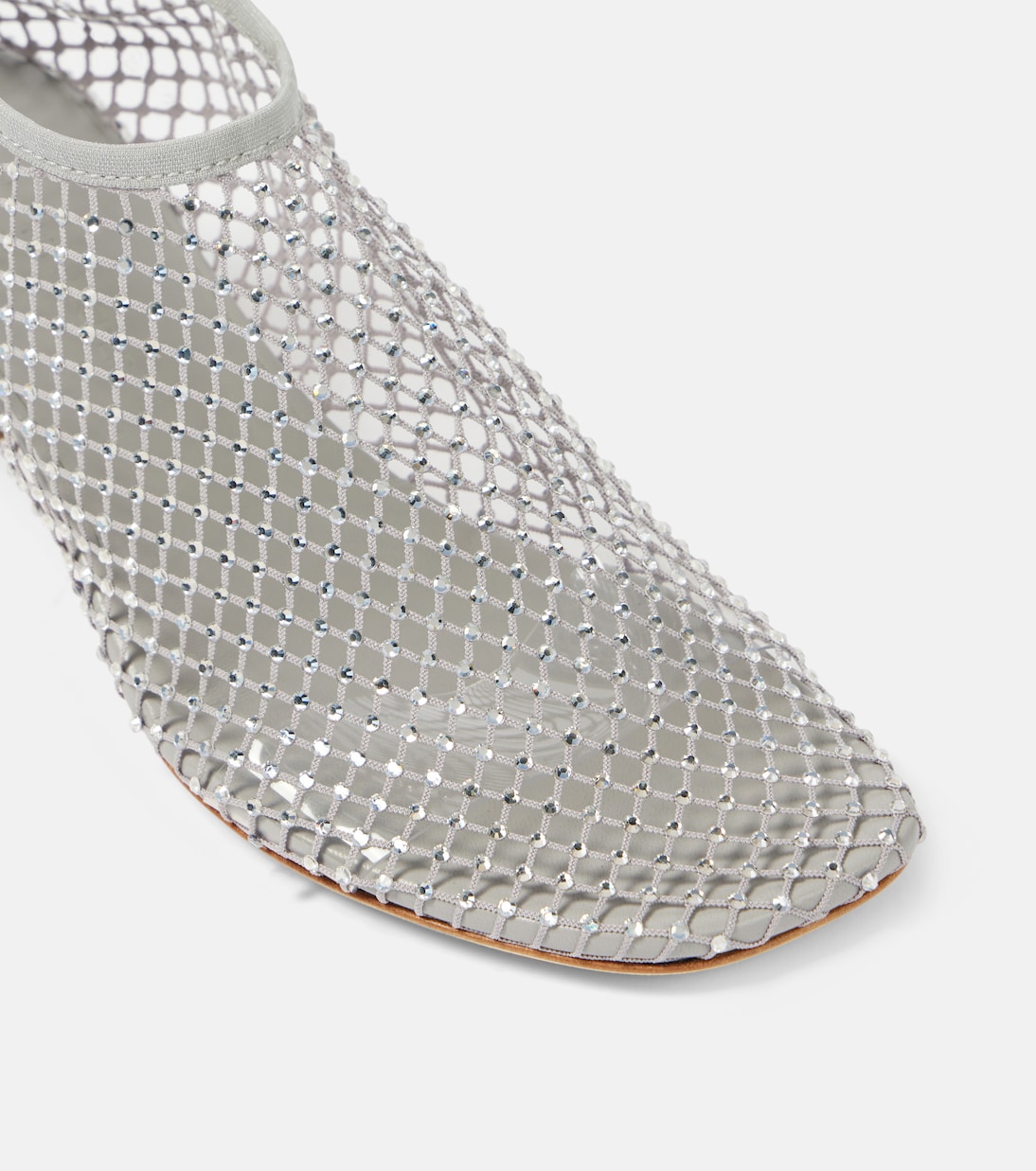 Minette crystal-embellished fishnet pumps | Christopher Esber