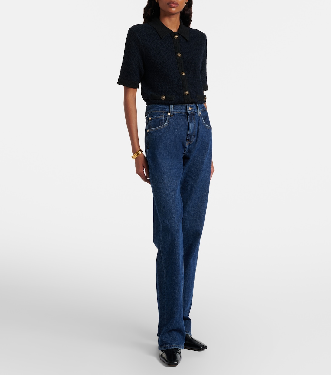 High-Rise Straight Jeans | 7 For All Mankind