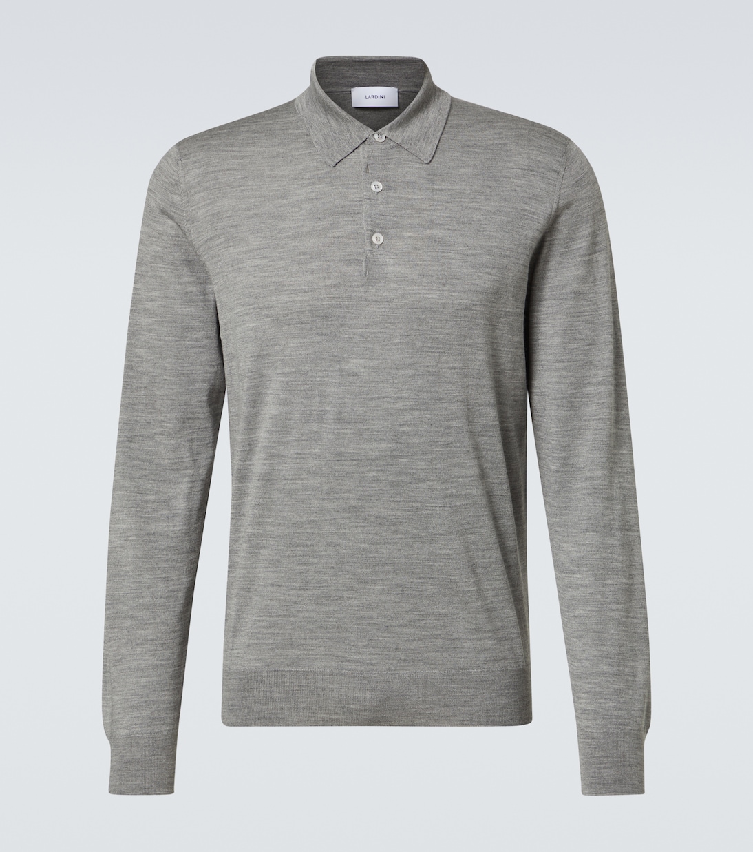 Knitted wool, silk, and cashmere polo shirt | Lardini