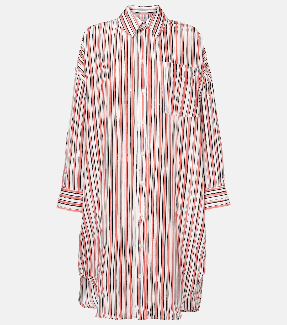 Hemdblusenkleid aus Seide | Bottega Veneta