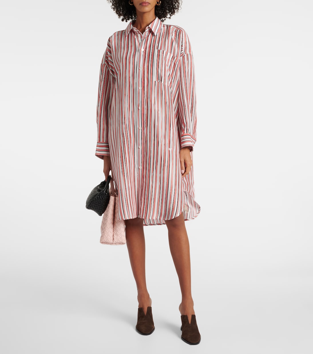 Hemdblusenkleid aus Seide | Bottega Veneta