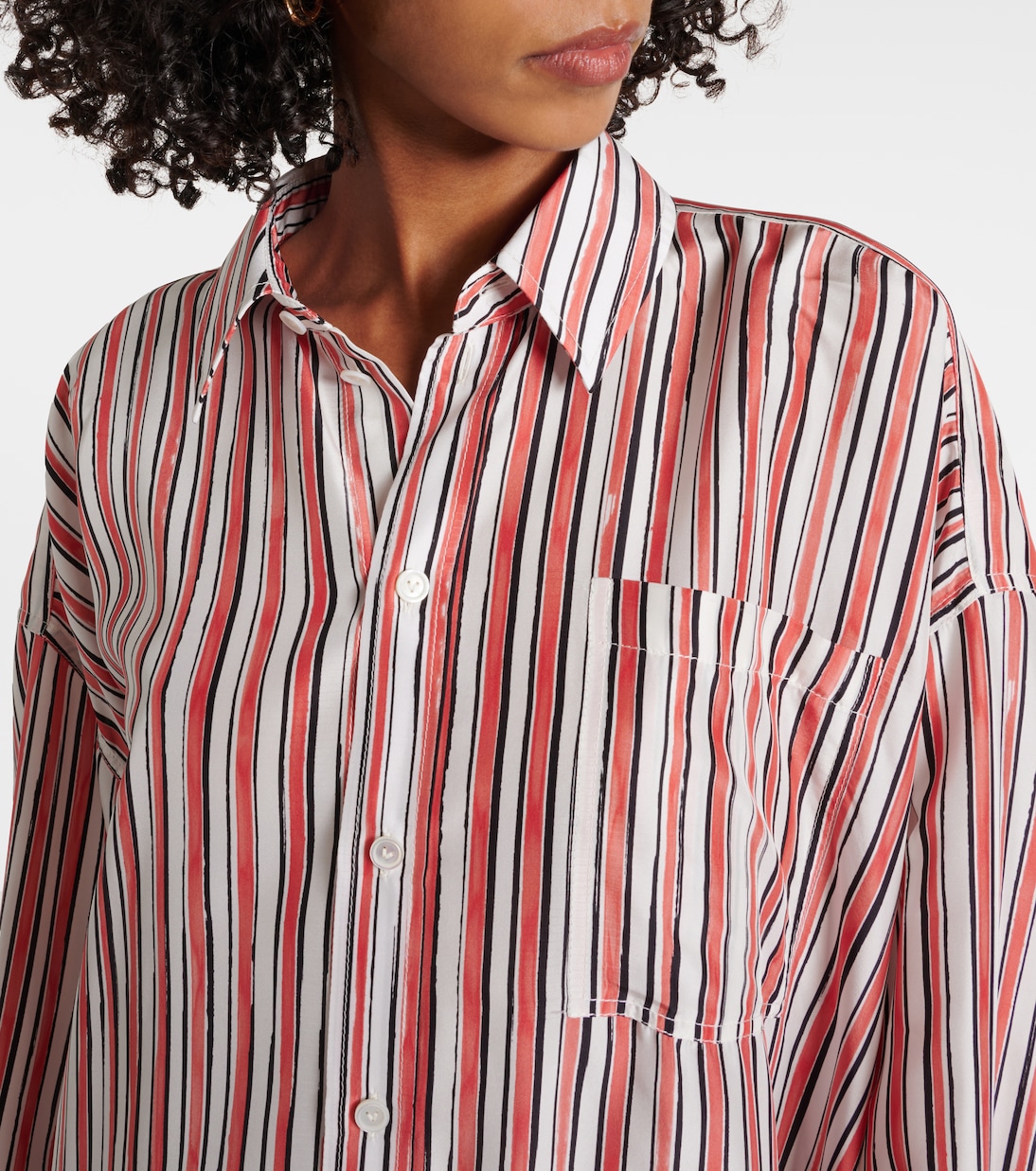 Hemdblusenkleid aus Seide | Bottega Veneta