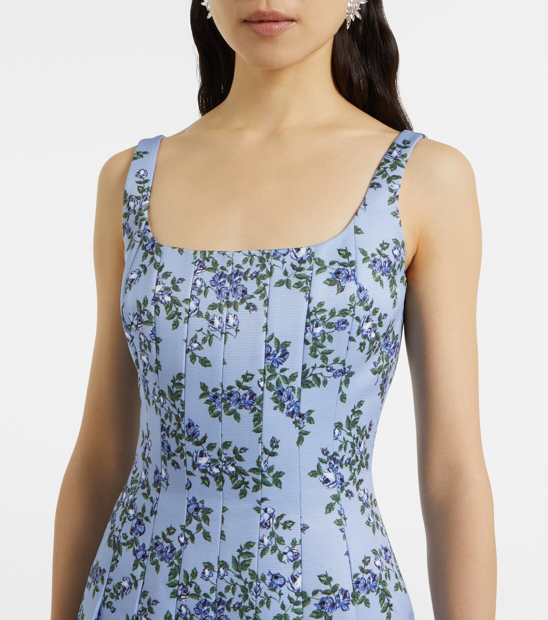 Robe midi Adele à fleurs | Emilia Wickstead