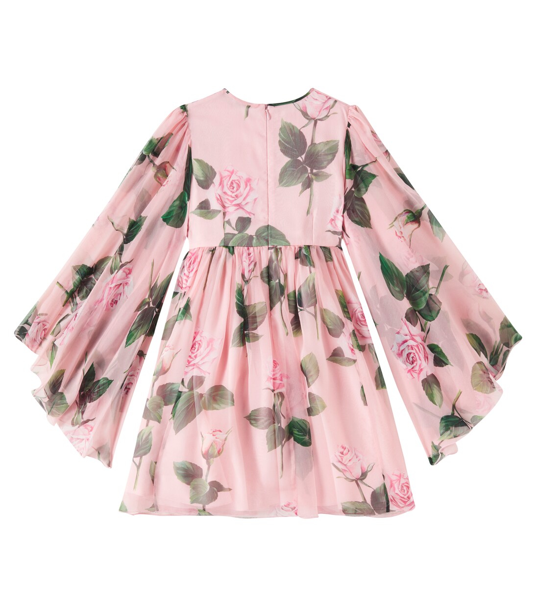 Robe en soie à fleurs | Dolce&Gabbana Kids