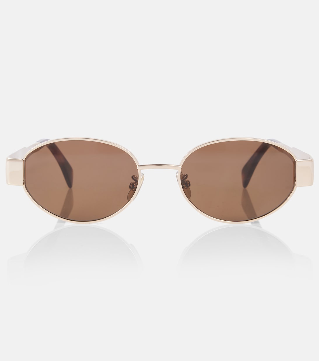 Triomphe Metal 01 oval sunglasses | Celine Eyewear