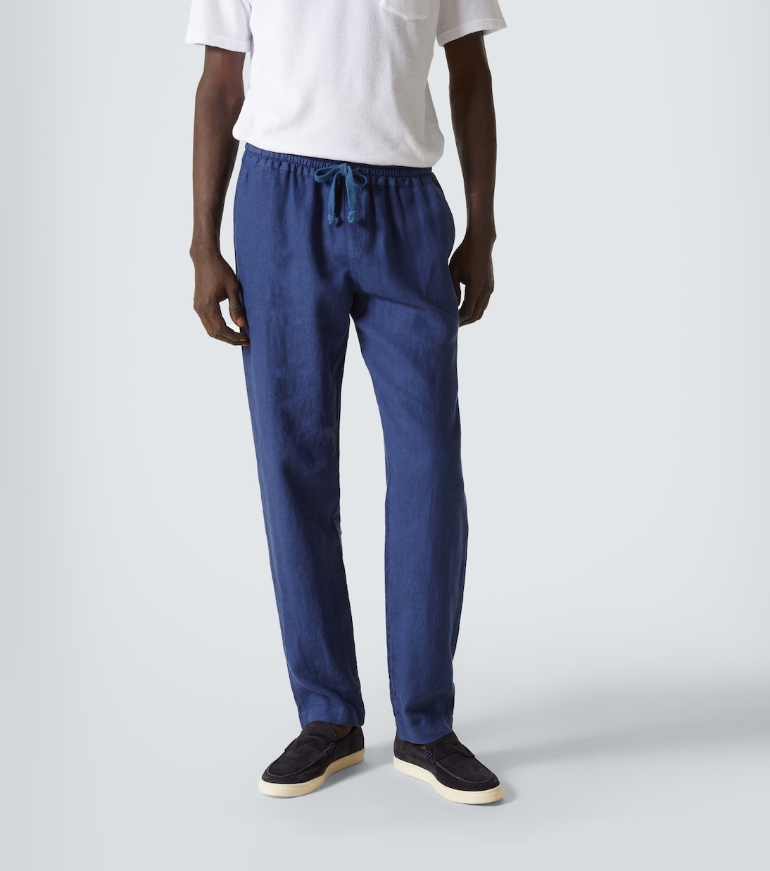 Linen straight pants | Fedeli