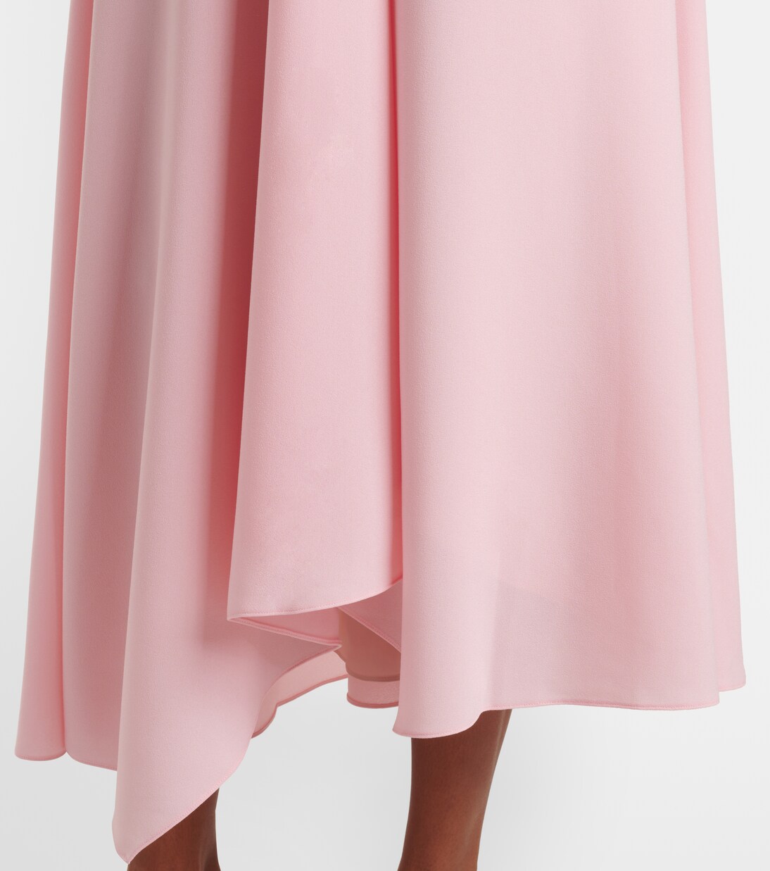 Miral asymmetric satin midi dress | Roksanda