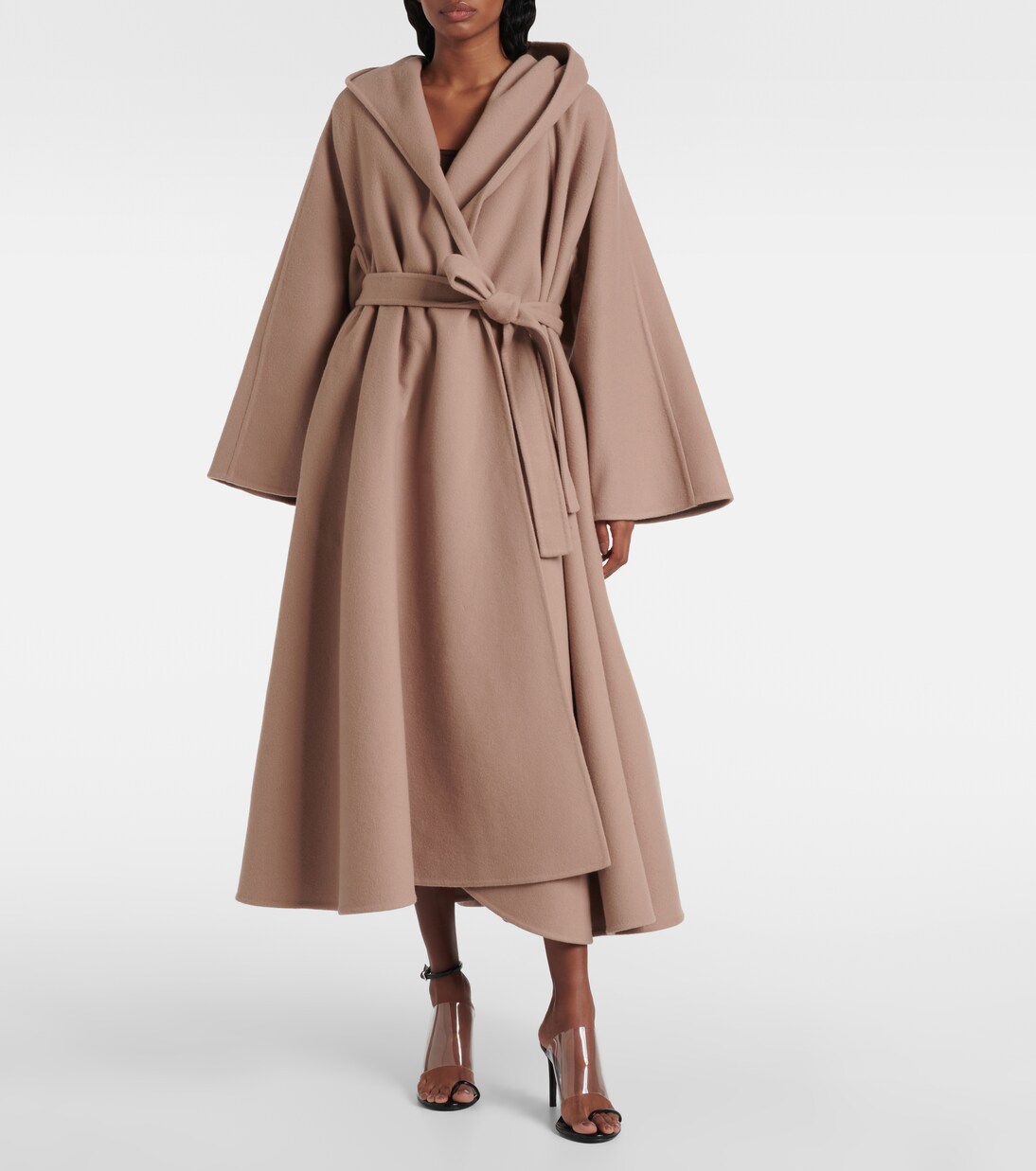 Wool and cashmere wrap coat | Alaïa