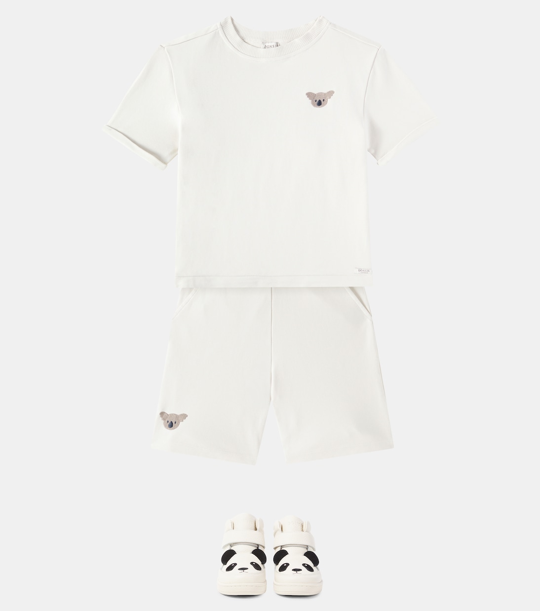 Ithri embroidered cotton shorts | Donsje