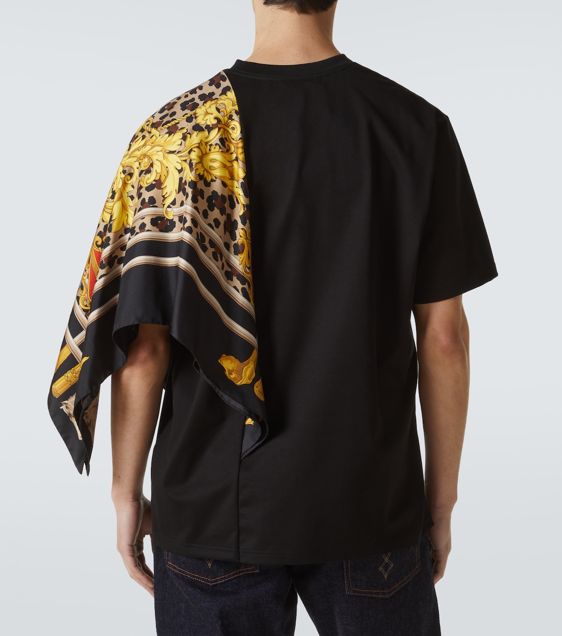 Camiseta Sabbath negra con capa | Junya Watanabe
