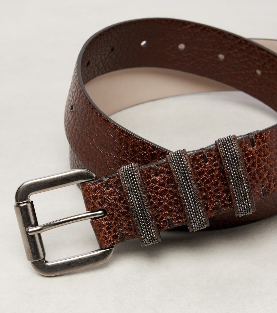 Gürtel Monili aus Leder | Brunello Cucinelli