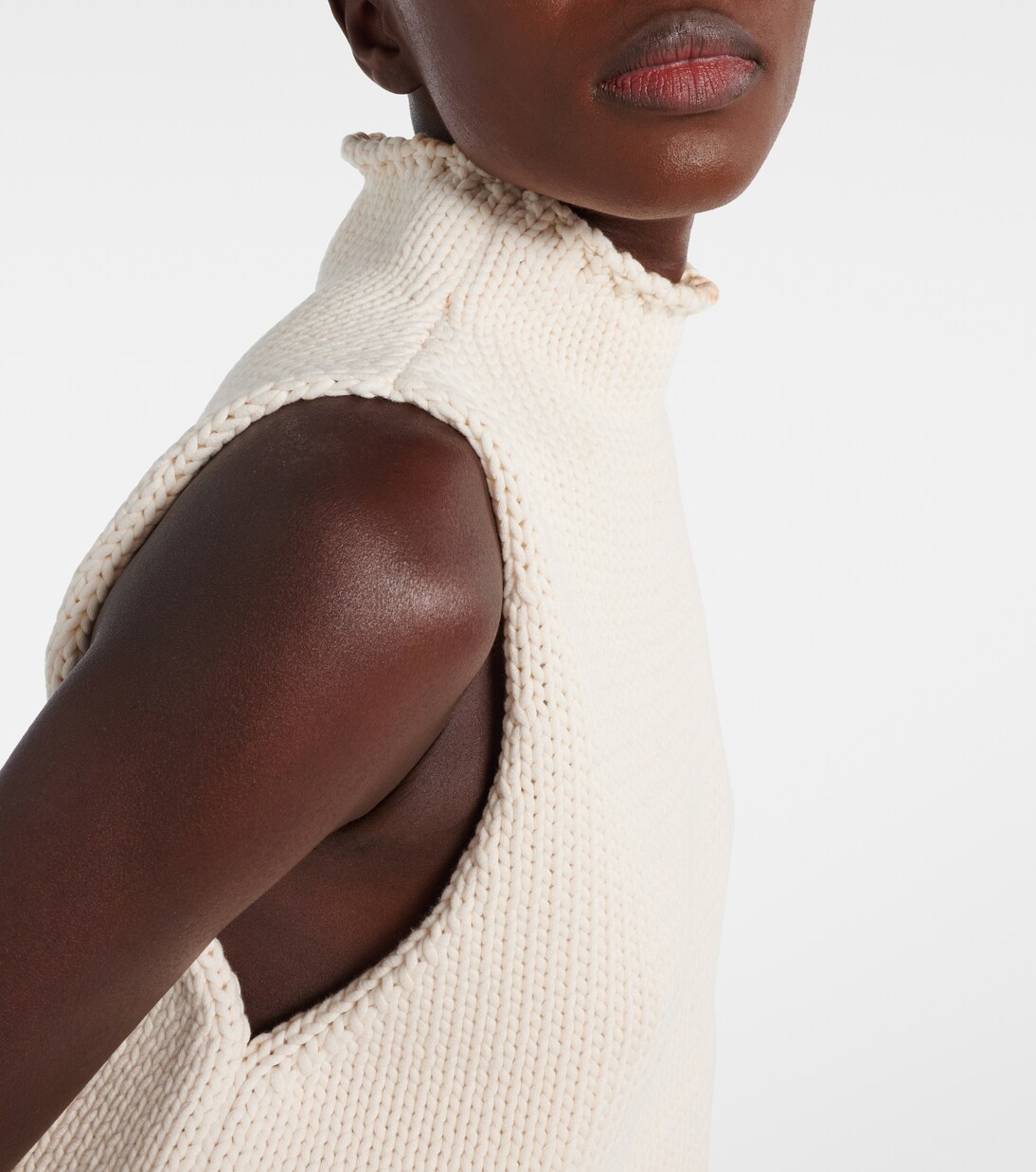 Cropped cotton-blend top | Alaïa