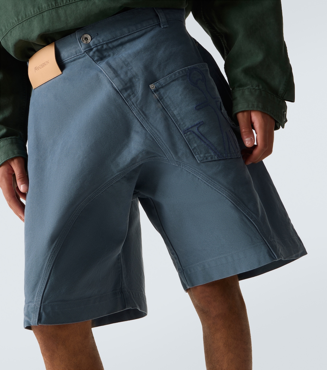 Bermuda-Shorts Twisted aus Baumwoll-Canvas | JW Anderson