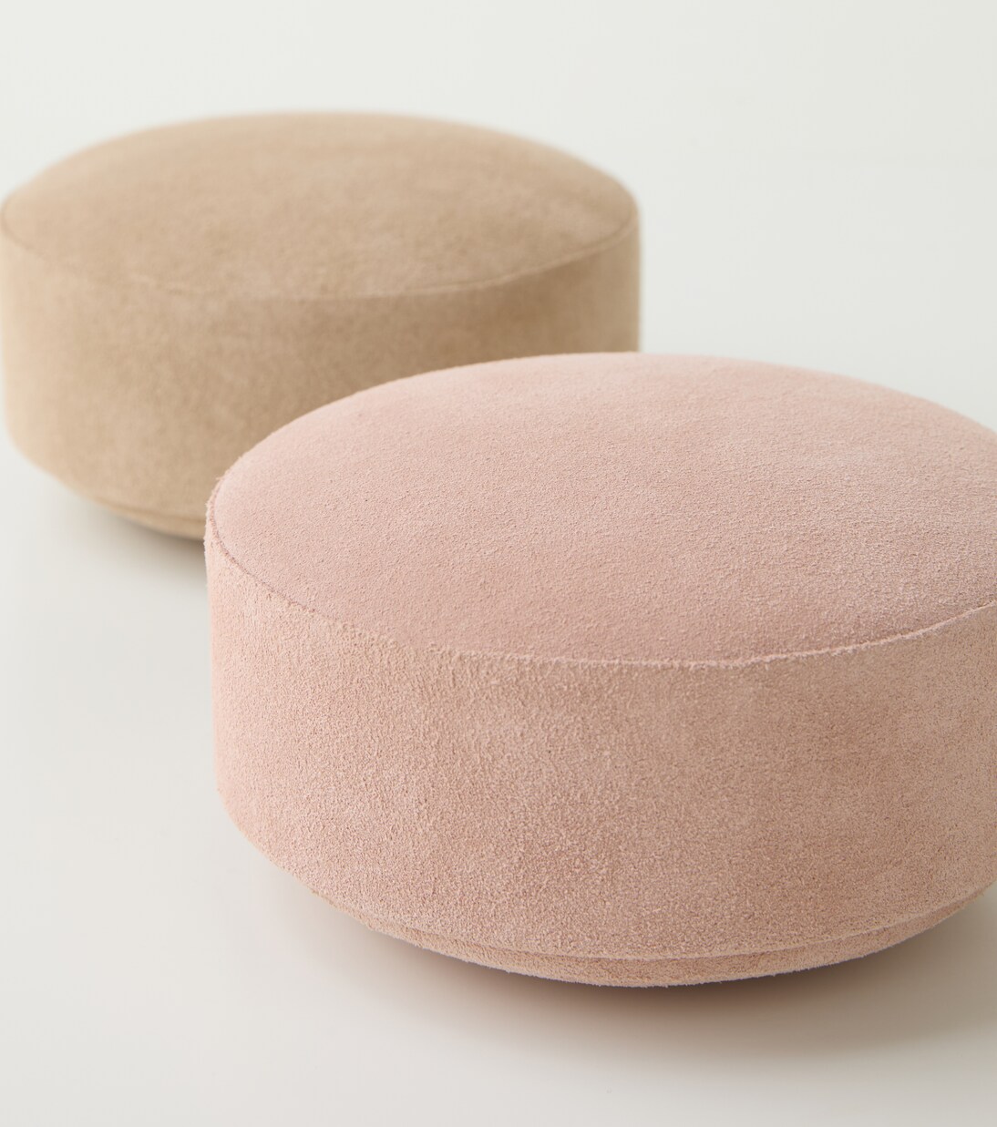 Pastille suede and wood container | Michaël Verheyden