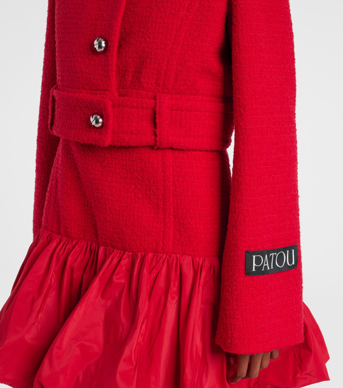 Cropped wool-blend tweed jacket | Patou