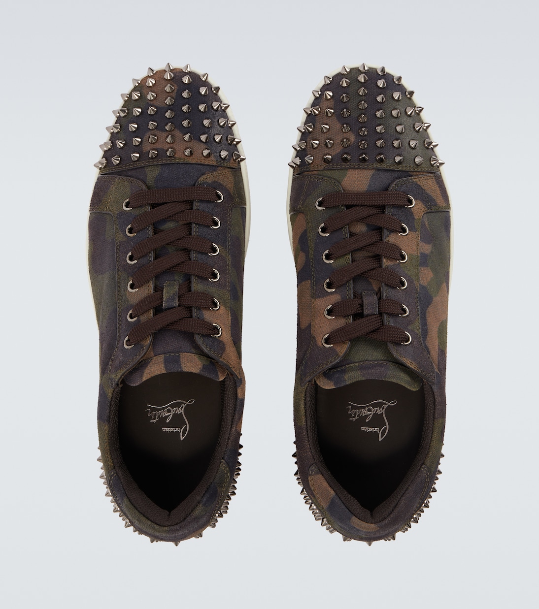 Seavaste camouflage spiked suede sneakers | Christian Louboutin