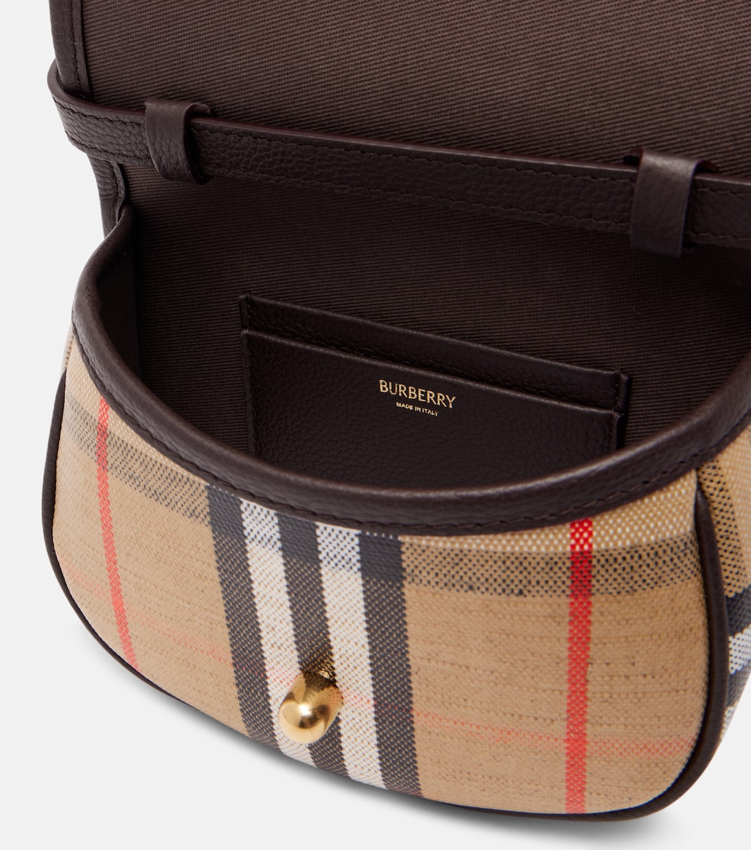 Bolso al hombro Highlands Mini en jacquard | Burberry