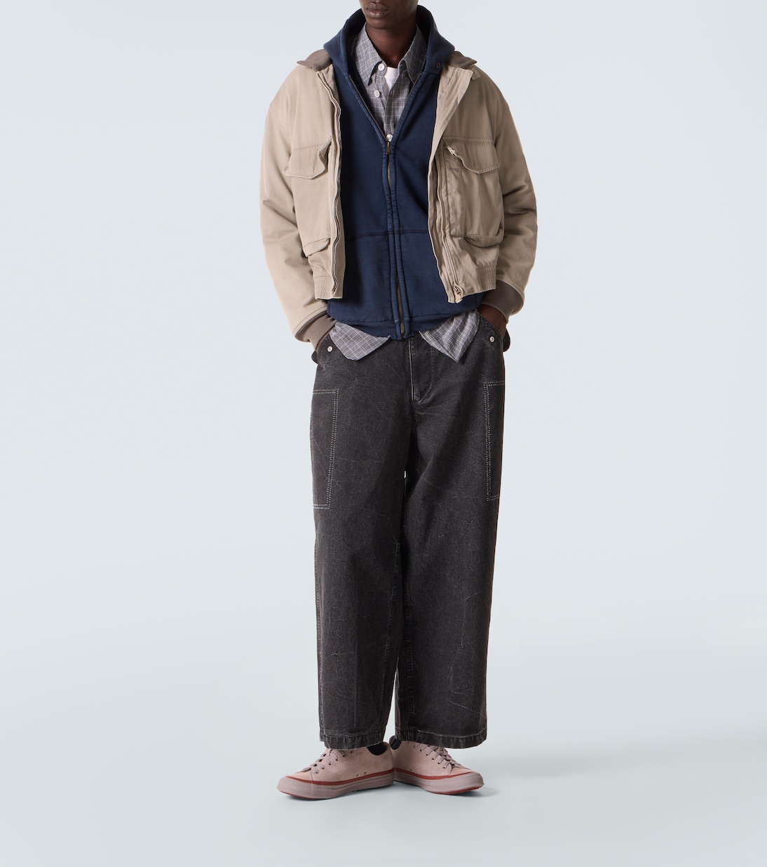 Vintage cotton zip-up hoodie | A.Presse