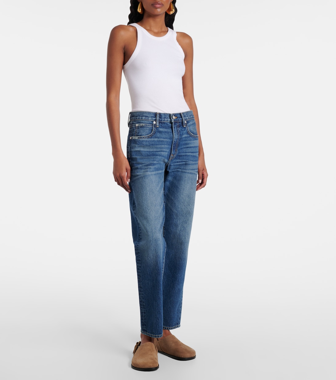 Mid-Rise Slim Jeans Amber | Slvrlake