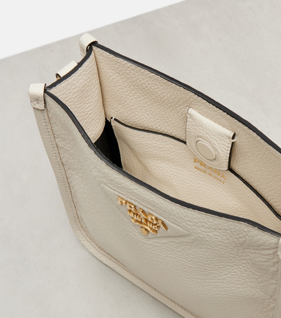 Mini leather shoulder bag | Prada