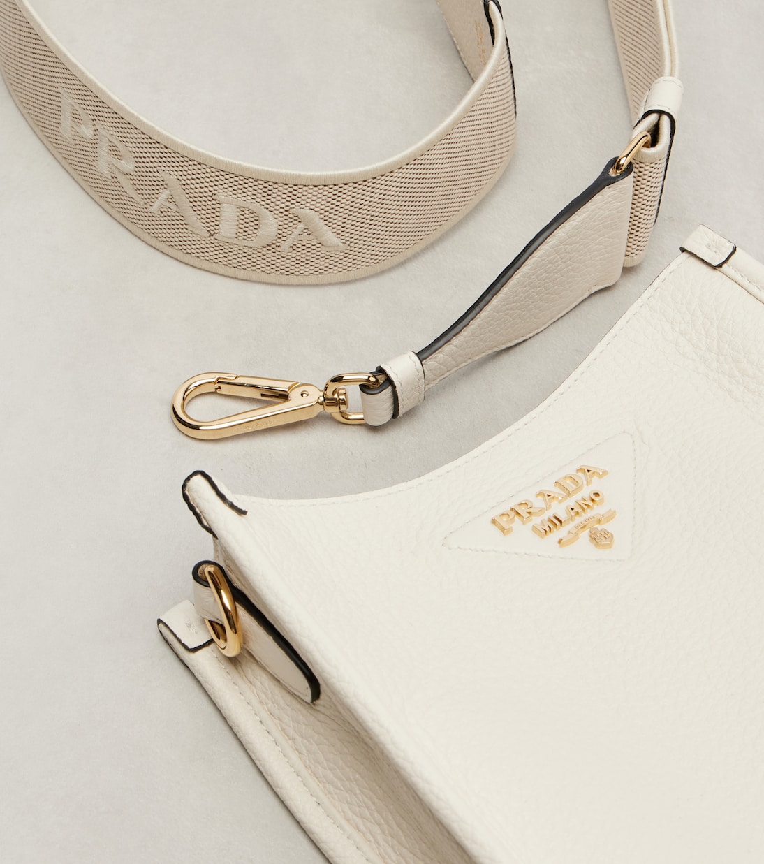 Mini leather shoulder bag | Prada