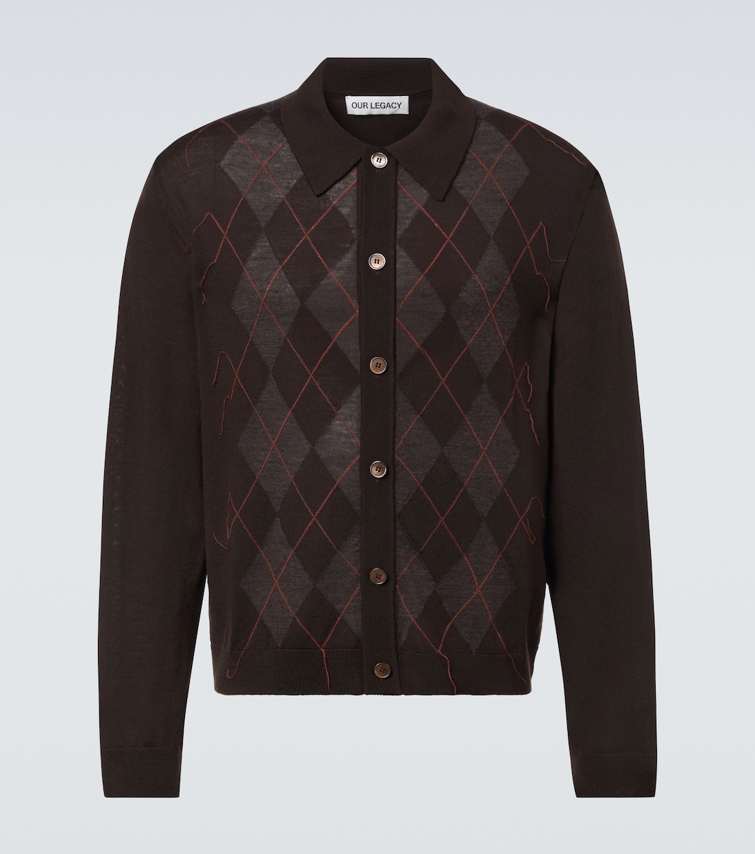 Evening argyle wool cardigan | Our Legacy
