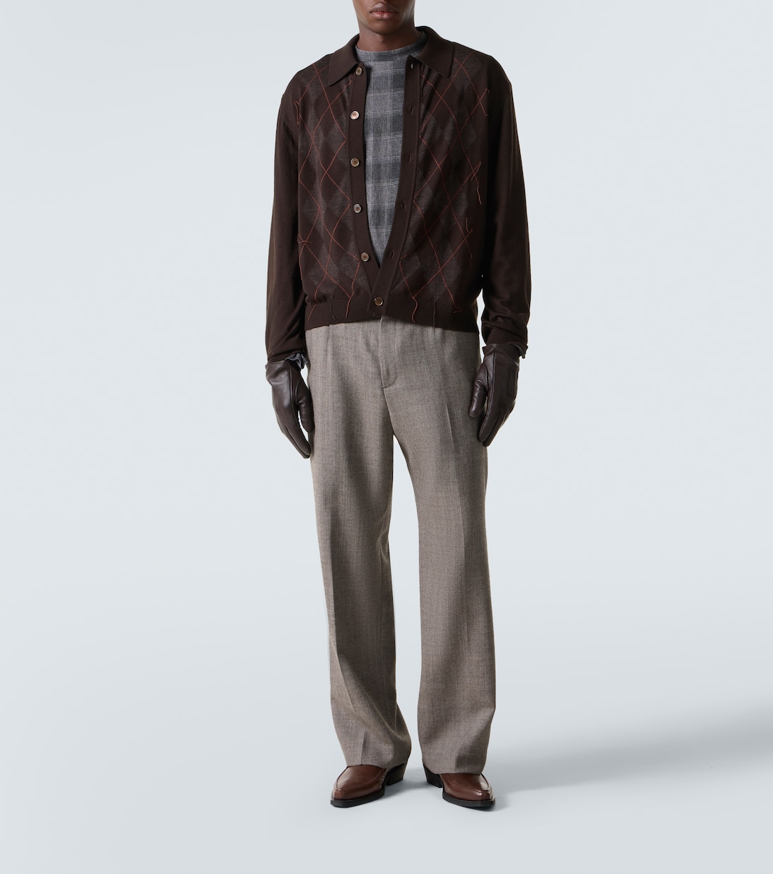 Evening argyle wool cardigan | Our Legacy