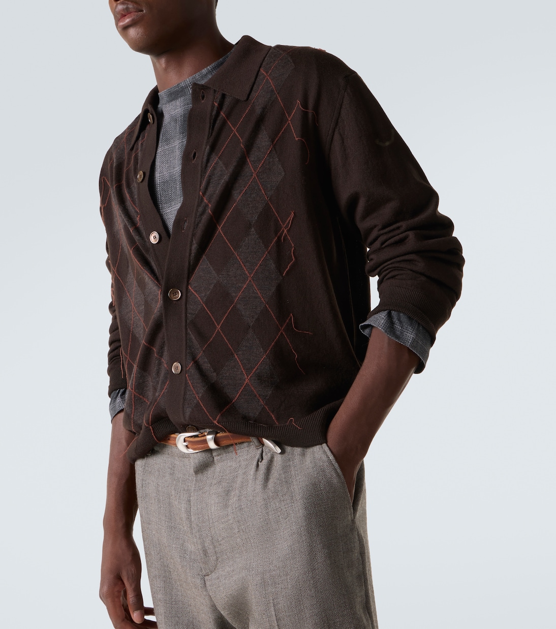 Evening argyle wool cardigan | Our Legacy