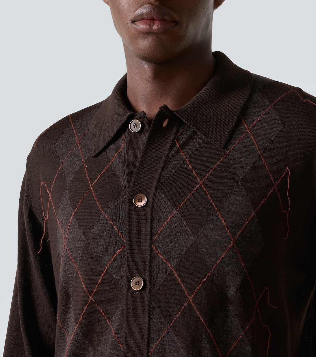 Evening argyle wool cardigan | Our Legacy