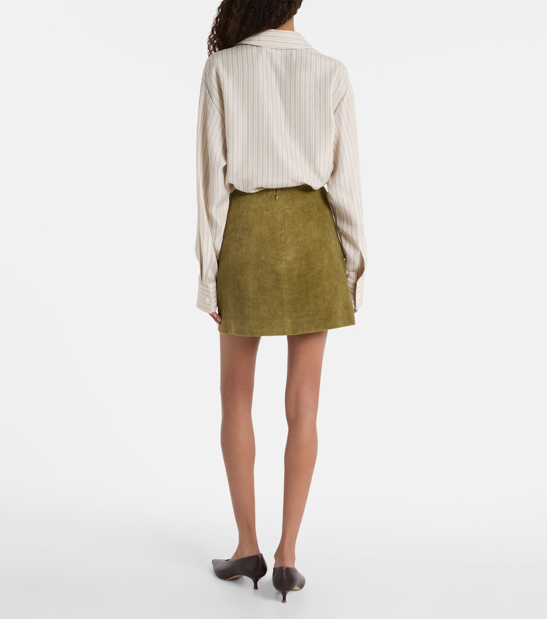 Minigonna Coci in velluto di cotone a vita alta | Blazé Milano