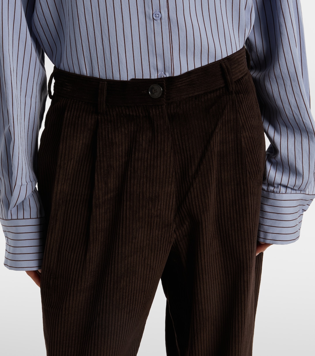 Gerade Hose Norstrand aus Baumwoll-Cord | The Frankie Shop