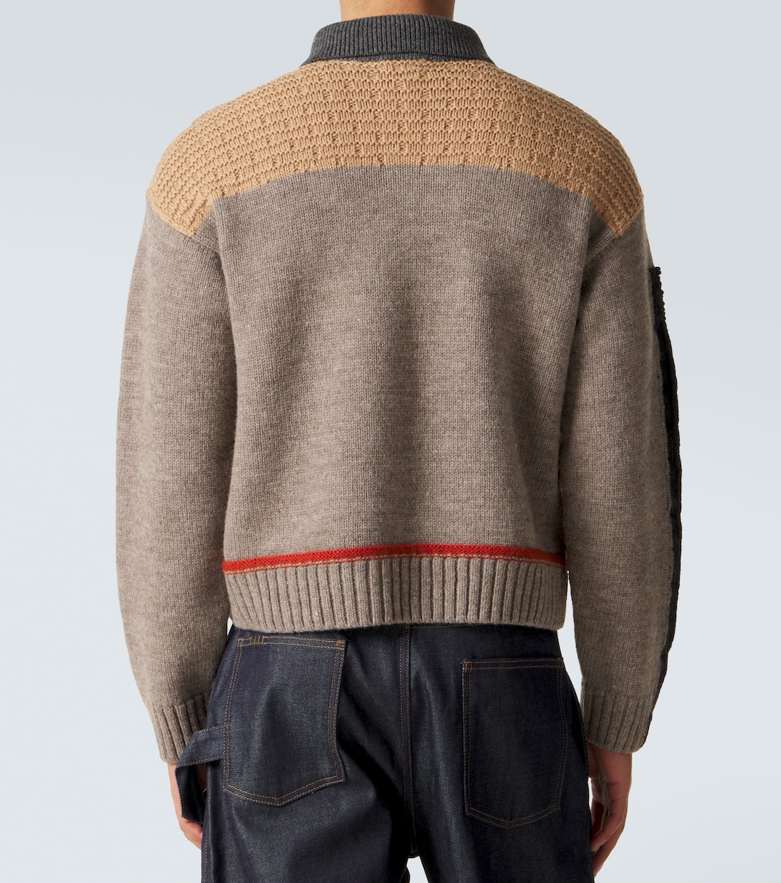 Bestickter Polopullover aus Wolle | JW Anderson