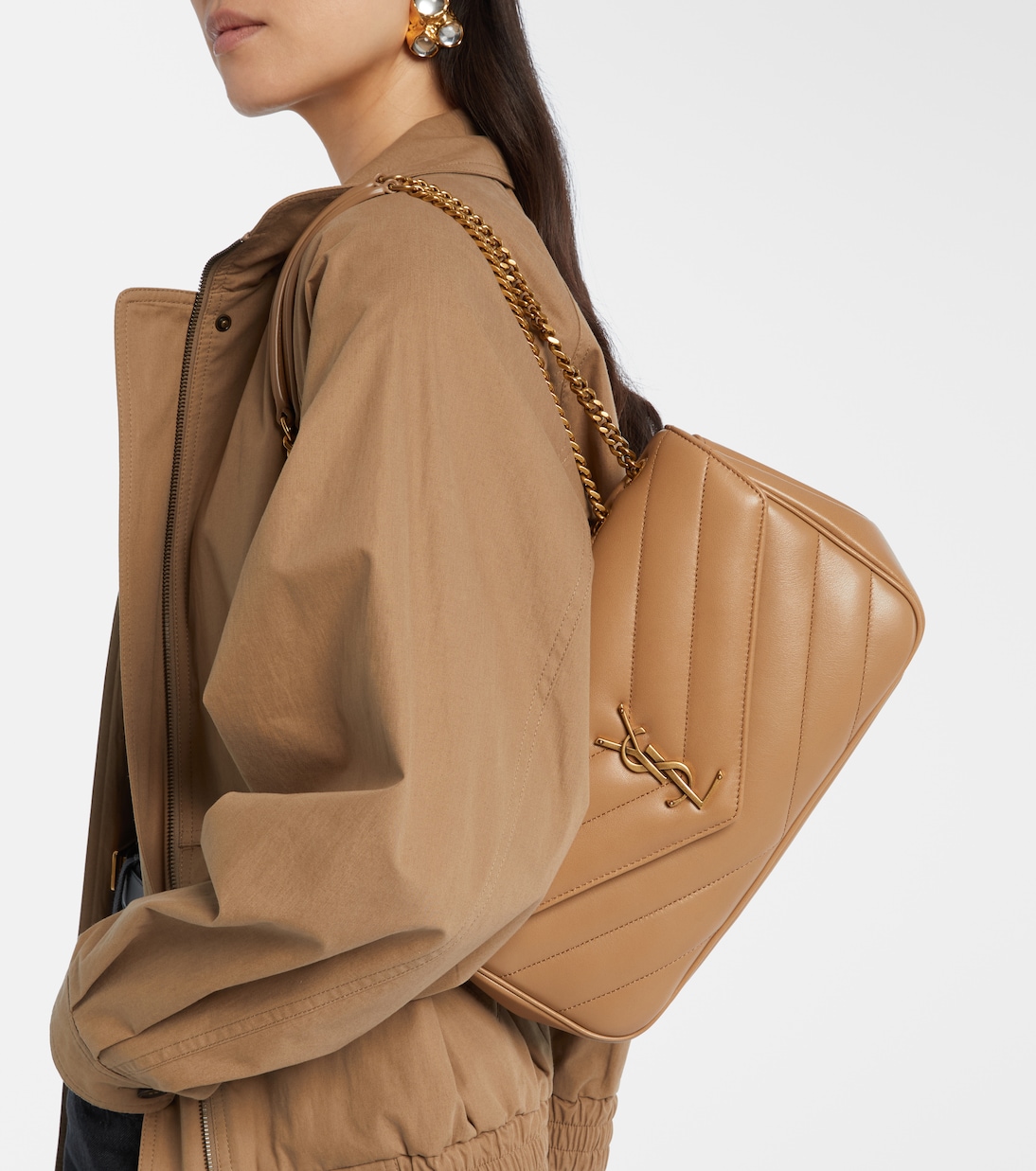 Loulou Medium leather shoulder bag | Saint Laurent