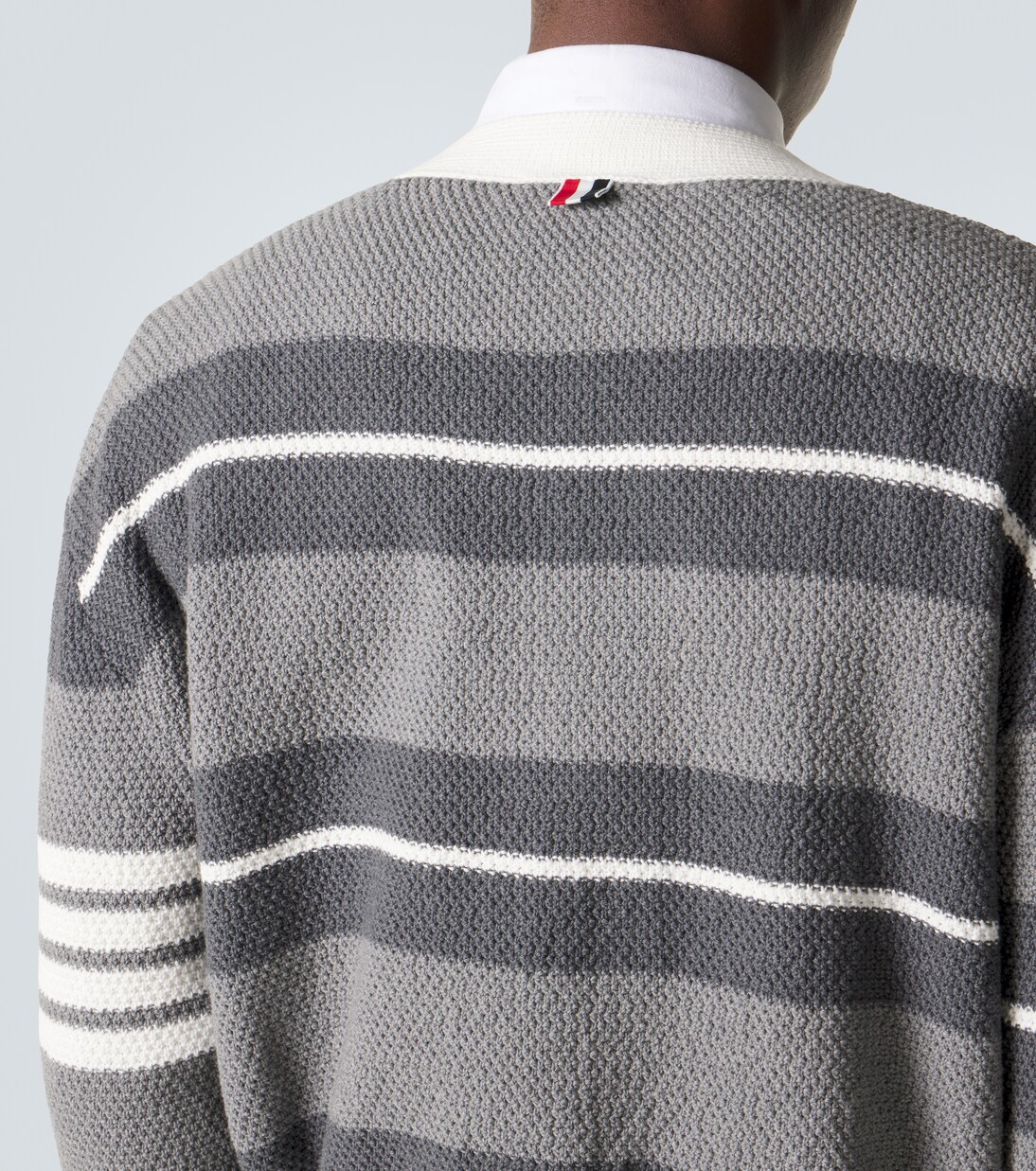 Striped cotton cardigan | Thom Browne