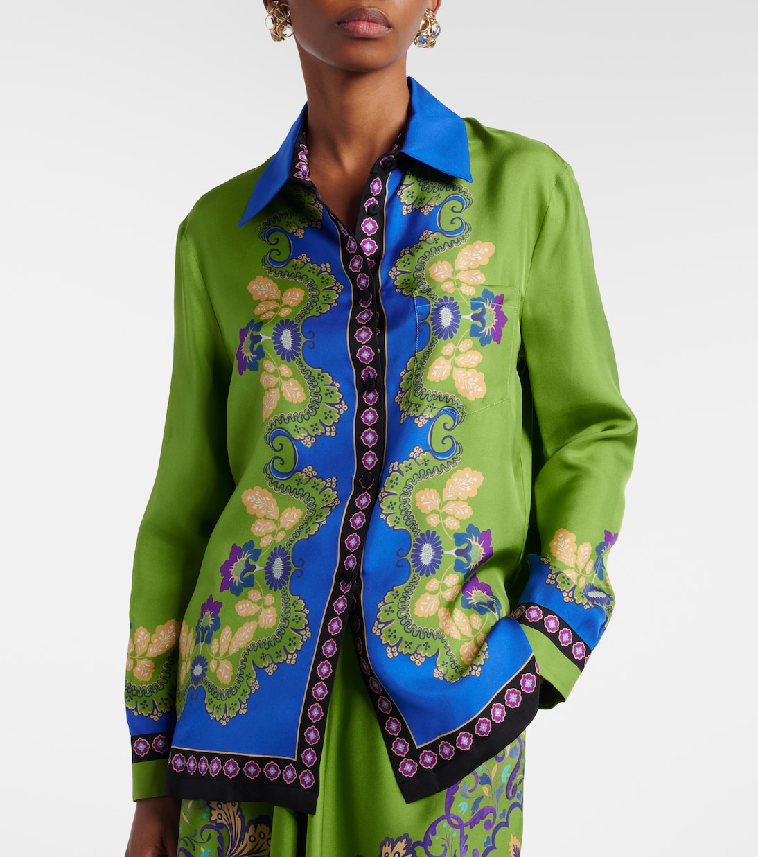 Bedrucktes Hemd Boy aus Seide | La DoubleJ