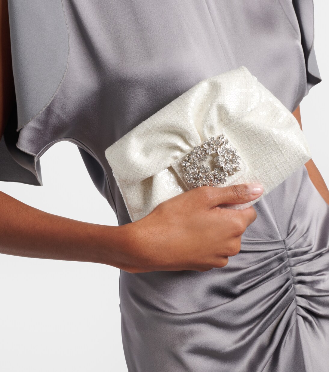 Efflorescence Micro sequined clutch | Roger Vivier