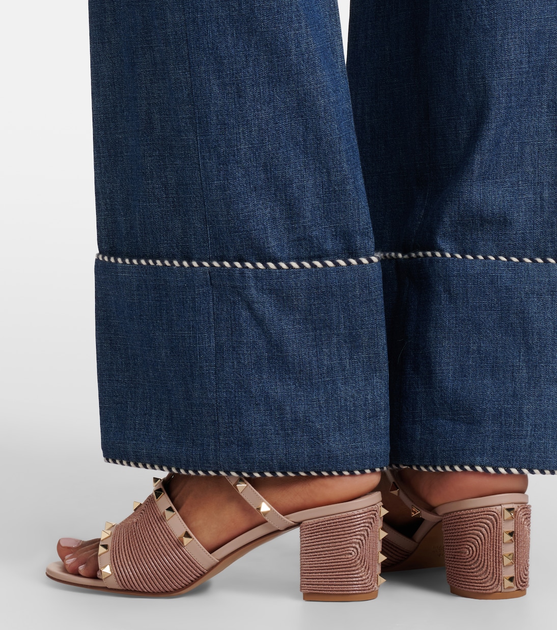 Sandalen Rockstud 60 aus Leder | Valentino Garavani