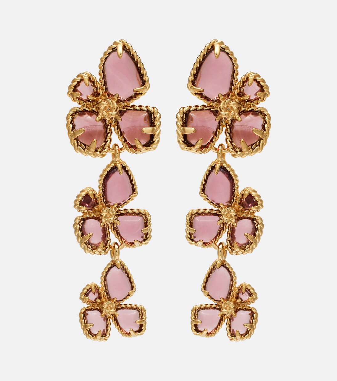 Bloom Large embellished drop earrings | Zimmermann
