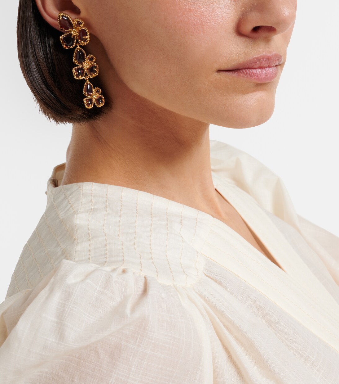 Bloom Large embellished drop earrings | Zimmermann