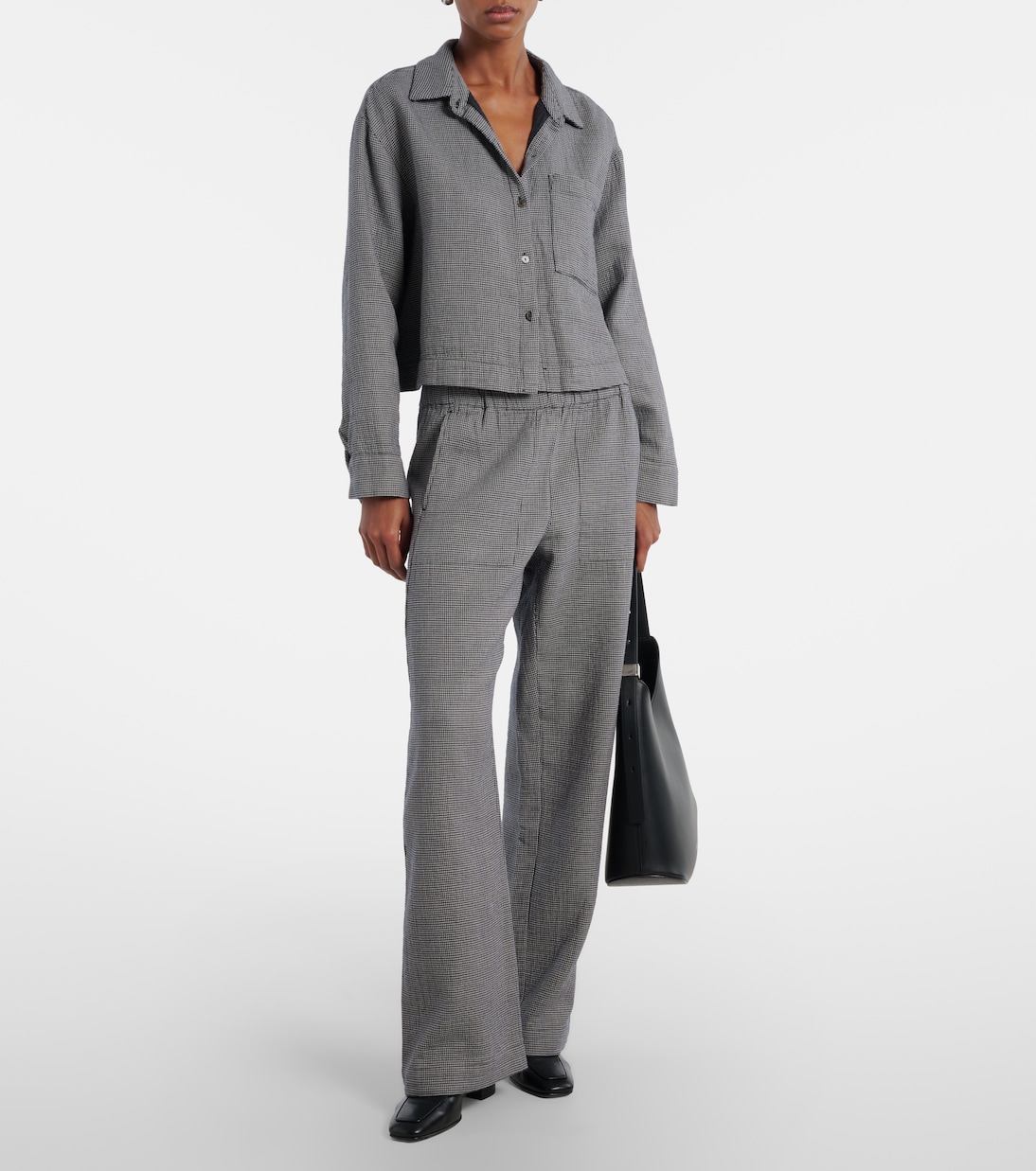 Adeline houndstooth cotton shirt | Velvet