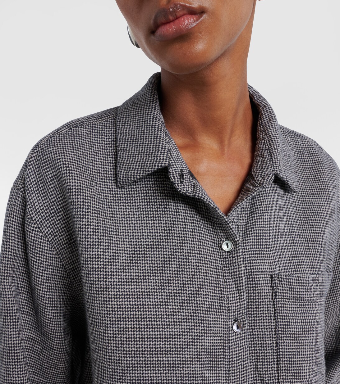 Adeline houndstooth cotton shirt | Velvet