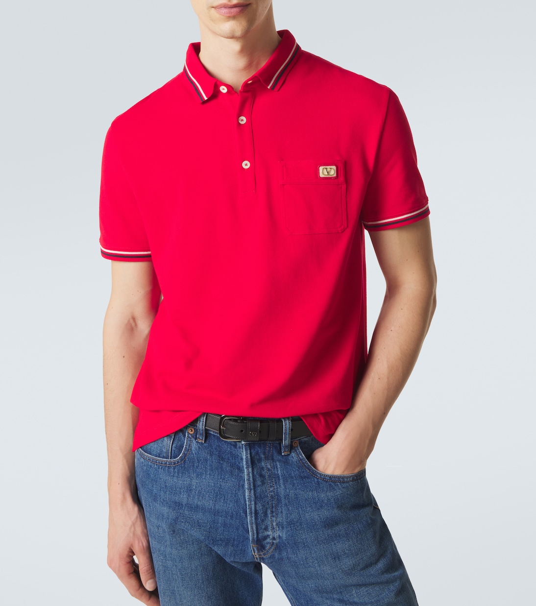 Cotton piqué polo shirt | Valentino