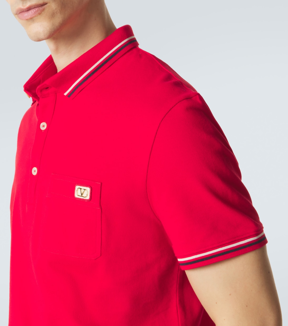 Cotton piqué polo shirt | Valentino