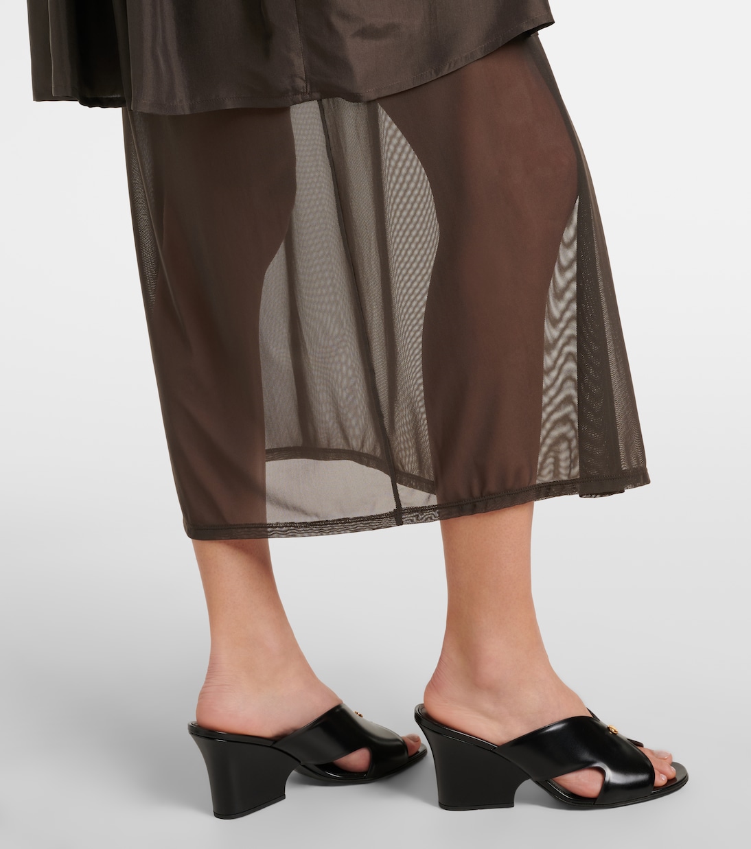 Jupe midi en soie | Lemaire